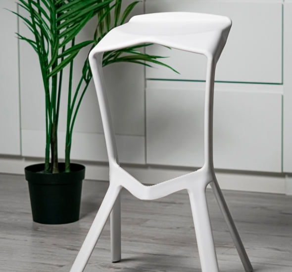 Стул барный Miura White