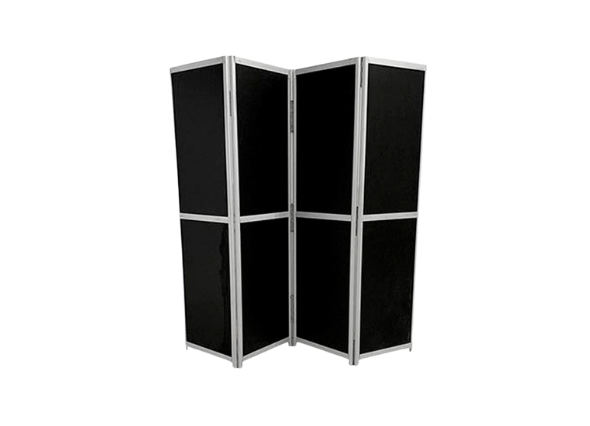 Металлическая ширма чёрная