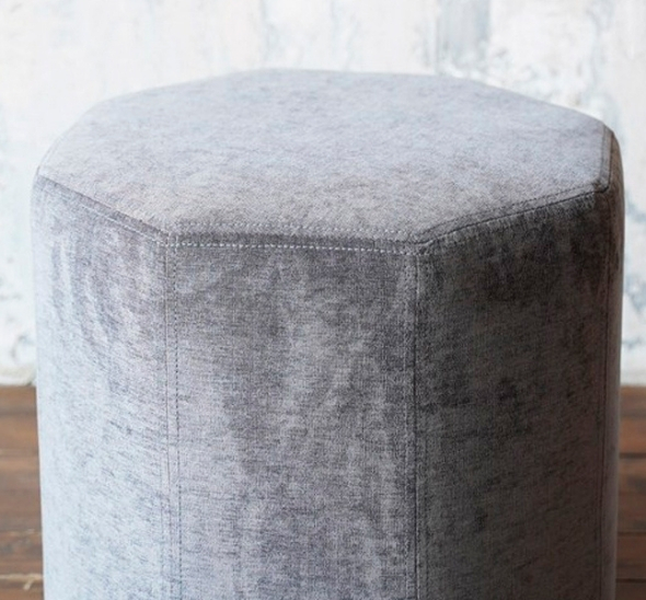 Пуфик многоугольный Серый