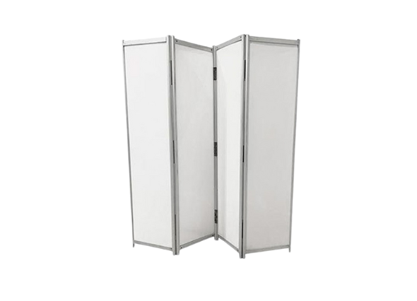 Металлическая ширма белая