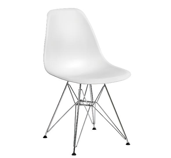 Стул Eames металл белый
