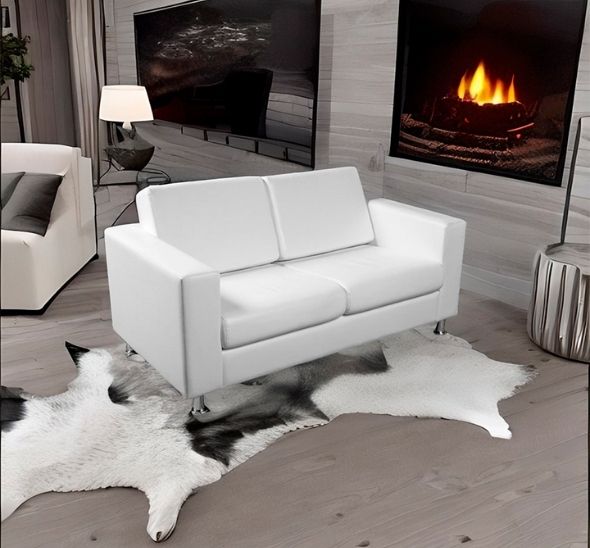 Диван Cyber двухместный белый