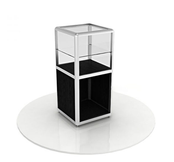 Витрина-подиум черная