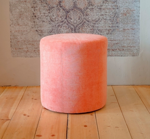 Пуфик круглый Пудрово-розовый