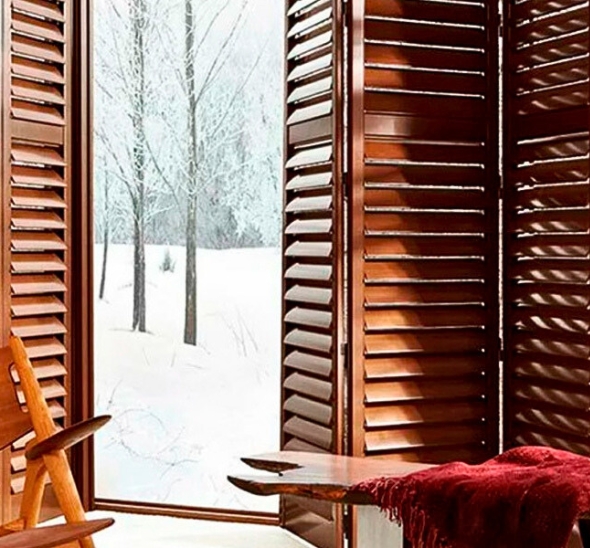 Складная ширма коричневая