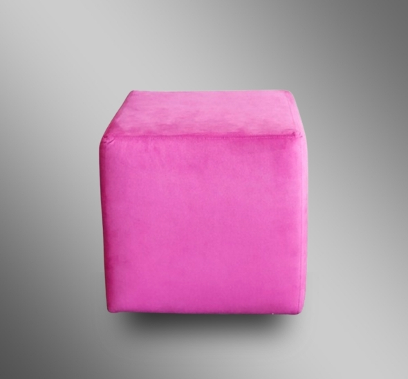 Пуфик Куб Фуксия