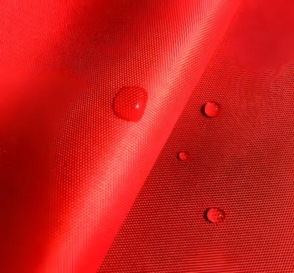 Пуф Геометрия красный