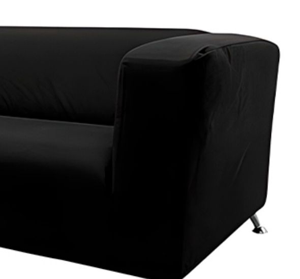 Диван Клиппан тканевый черный