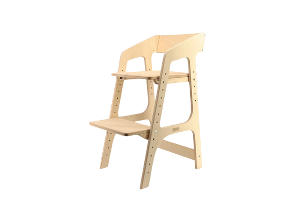 Детский стул для кормления натурального цвета
